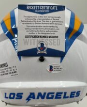 Justin Herbert Justin Herbert Signed Los Angeles Chargers Full Size Speed Replica Helmet BAS WG02352 6