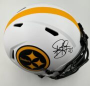Troy Polamalu Troy Polamalu Signed Pittsburgh Steelers Lunar Full Size Speed Replica Helmet BAS WM66675 2