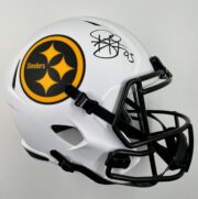 Troy Polamalu Troy Polamalu Signed Pittsburgh Steelers Lunar Full Size Speed Replica Helmet BAS WM66675 3