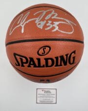 Alonzo Mourning Miami Heat Authentic Signed Spalding Game Ball Series Basketball with Silver Signature B485469 2