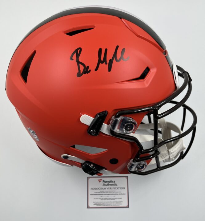 Baker Mayfield Signed Cleveland Browns Eclipse Full Size Speed Flex Helmet B485467 5