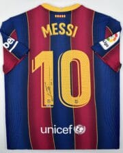 Lionel Messi FC Barcelona Authentic Nike Vaporknit Signed Jersey with Black Signature  [B536234]