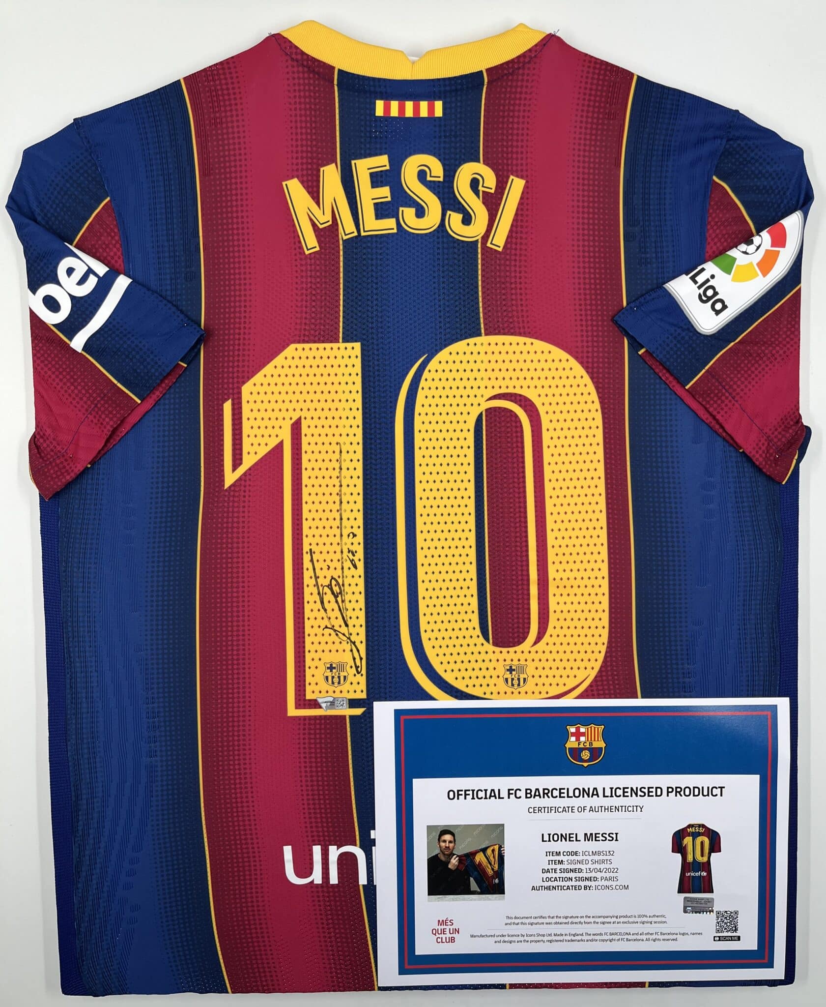 wandelen Kan worden genegeerd Beurs Lionel Messi FC Barcelona Authentic Nike Vaporknit Signed Jersey with Black  Signature [B536234]