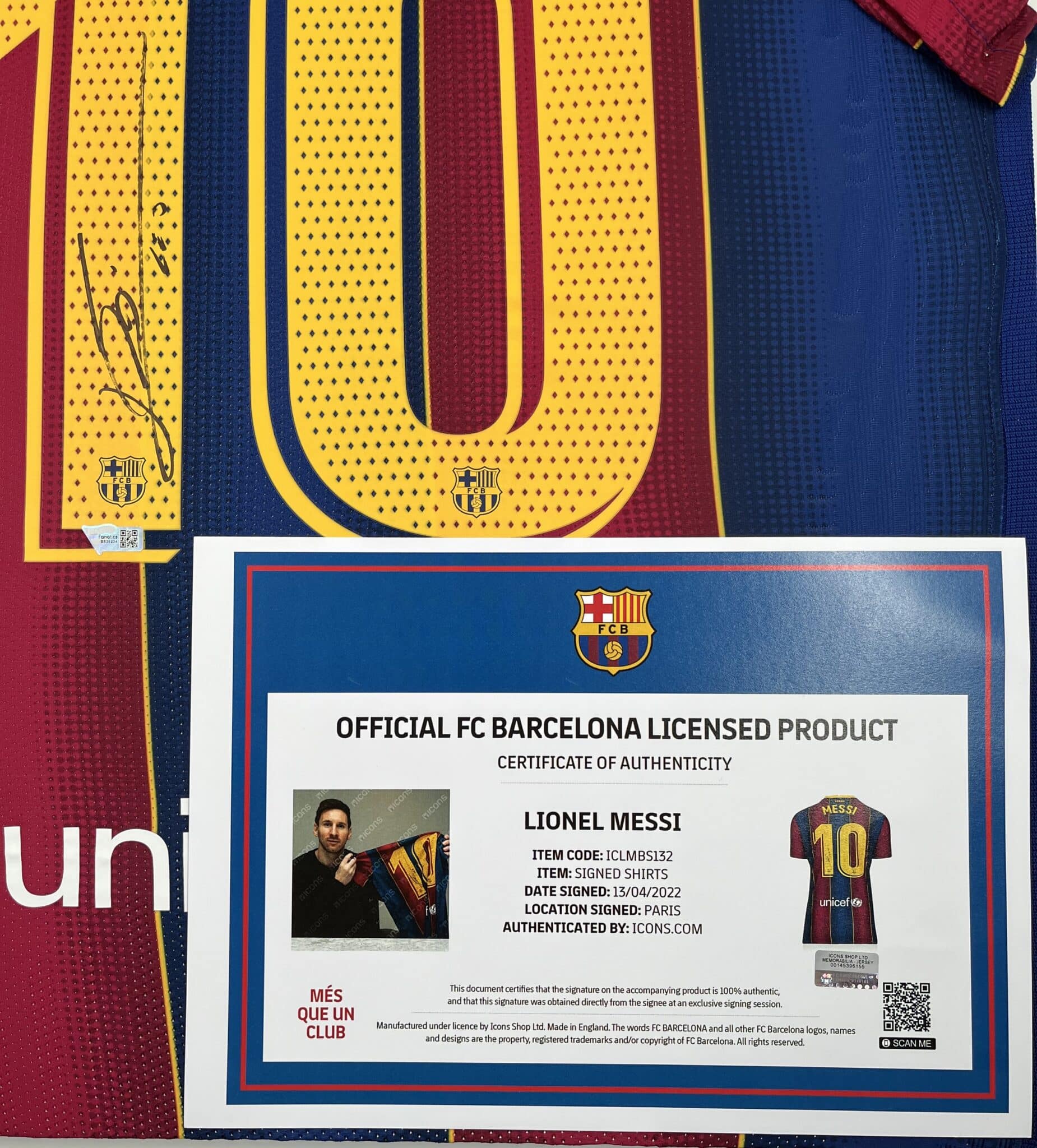 Lionel Messi Authentic Nike Vaporknit Signed Jersey with Black Signature