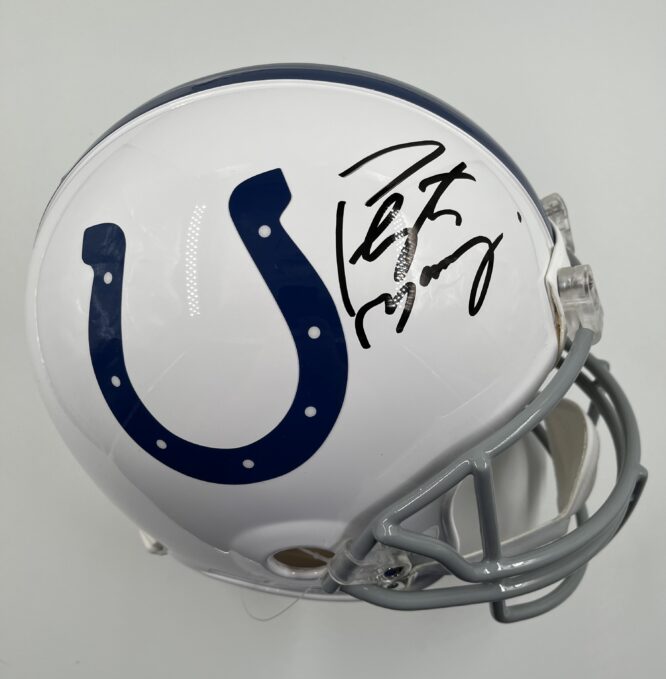 Peyton Manning Signed Indianapolis Colts Pro Line Full Size Helmet B485468 6